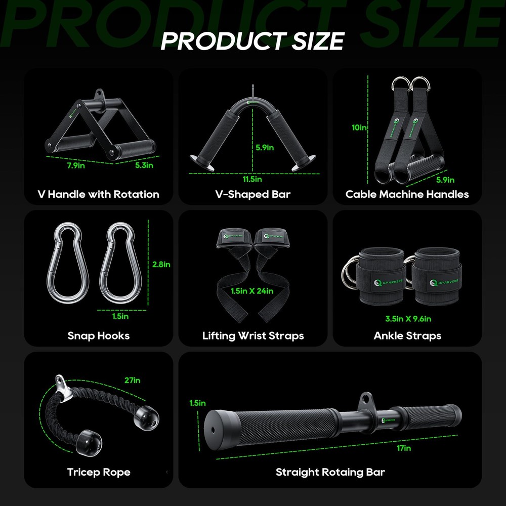 Cable Machine Attachment LAT Pulldown Attachments Cable Machine Accessories f...