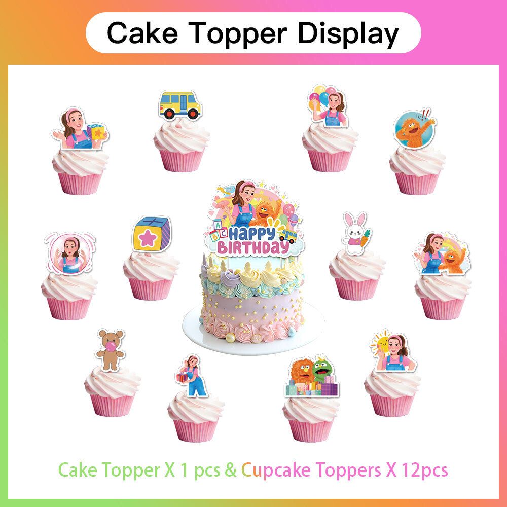 Ms Rachel Birthday Party Supplies Set with Balloons, Banner, Cake Toppers
