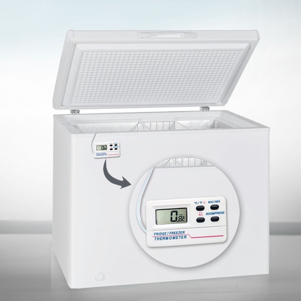 Temperature Sensor Alarm for Fridges Digital Display Waterproof Material
