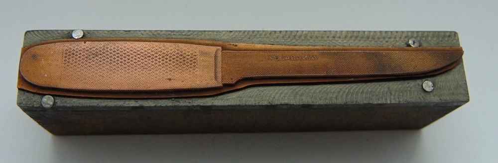 Printing Letterpress Printers Block Kitchen Knife