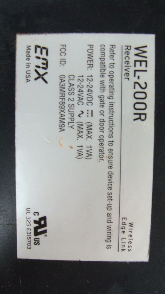 EMX WEL-200R Wireless Edge Link Gate Edge Receiver Only