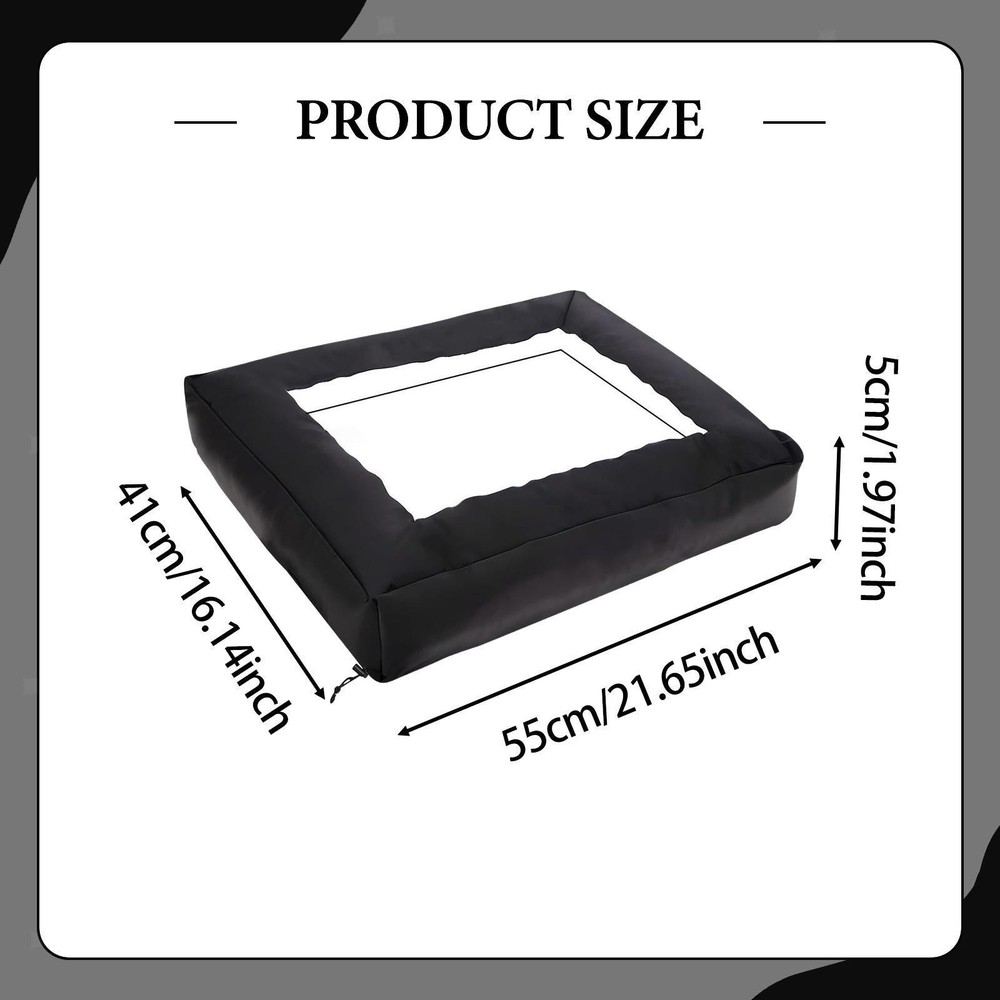 Broadcast Spreader Cover Reusable with Clear Window for Park Backyard Yard