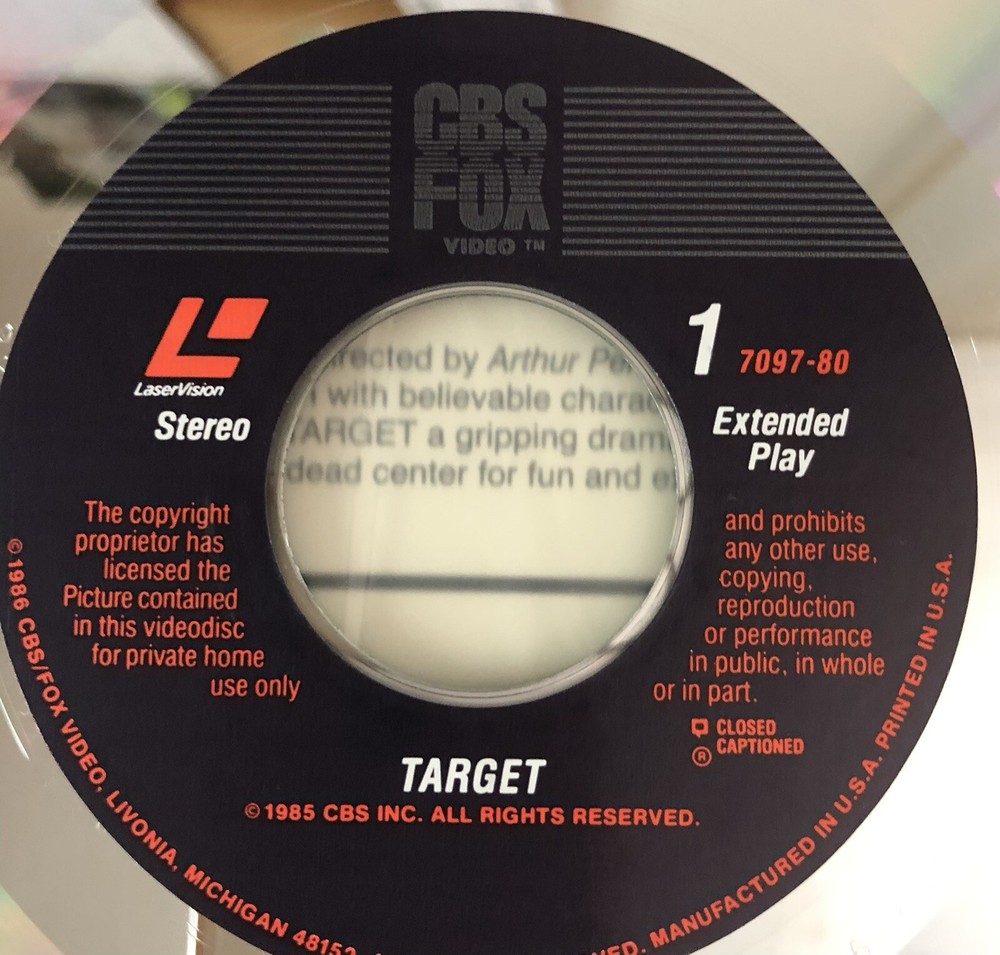 Target (Laserdisc) Matt Dillion