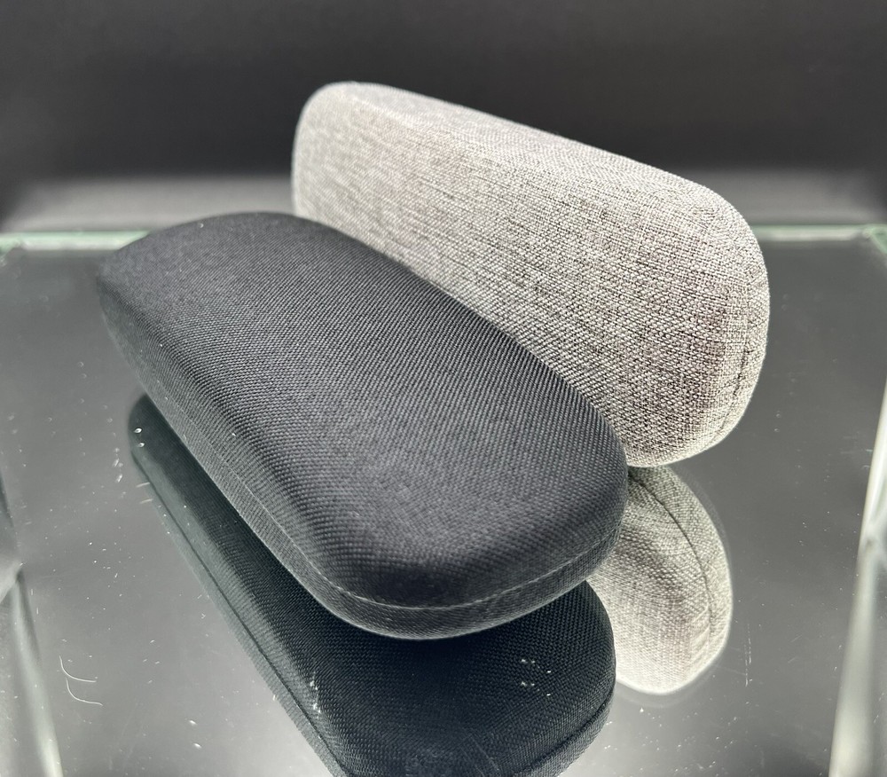 Two Hard Eyeglasses Sunglasses Eyewear Protector Case Gray Or Black