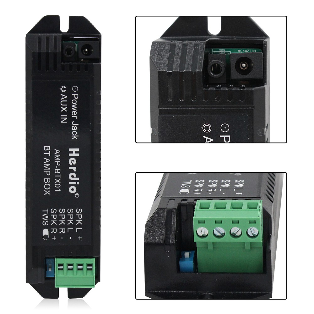 3A US Power Adapter with Bluetooth Amplifier Box for Home Ceiling & Office