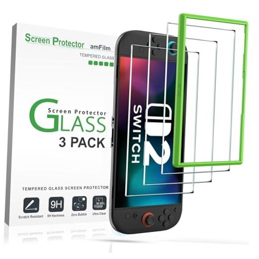 Tempered Glass Screen Protector Compatible with Nintendo Switch 2 SWTCH2-7.9"