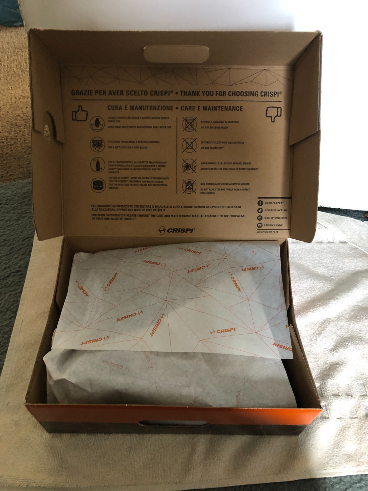New Crispi Attiva Mid GTX Brown Orange Size 11 LW2320 4207