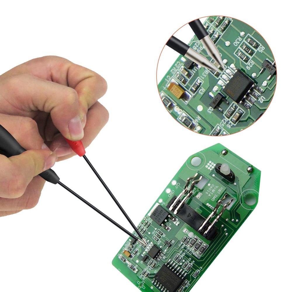 2mm Extended Needle Test Probes, 600V/10A Non-Destructive Multimeter Test Probe