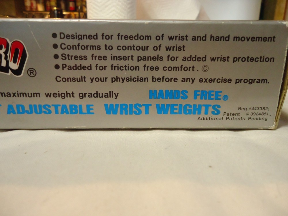 All Pro 4lb PAIR Wrist Weights Adjustable
