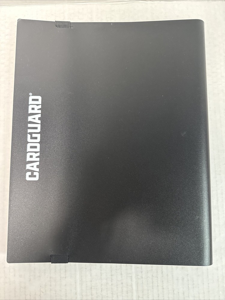 CardGuard Trading Card Folio 9 Pocket Side Loading Binder Black