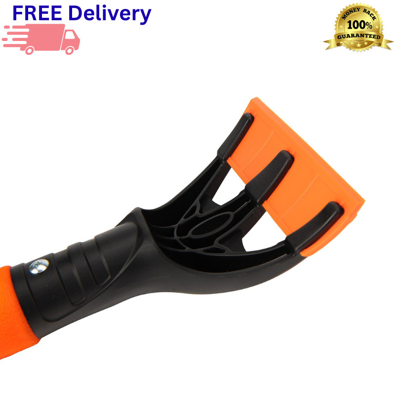 2-Pack Fleece Lined Ice Scraper Mitt Water Resistant Windproof Scraper with Pick