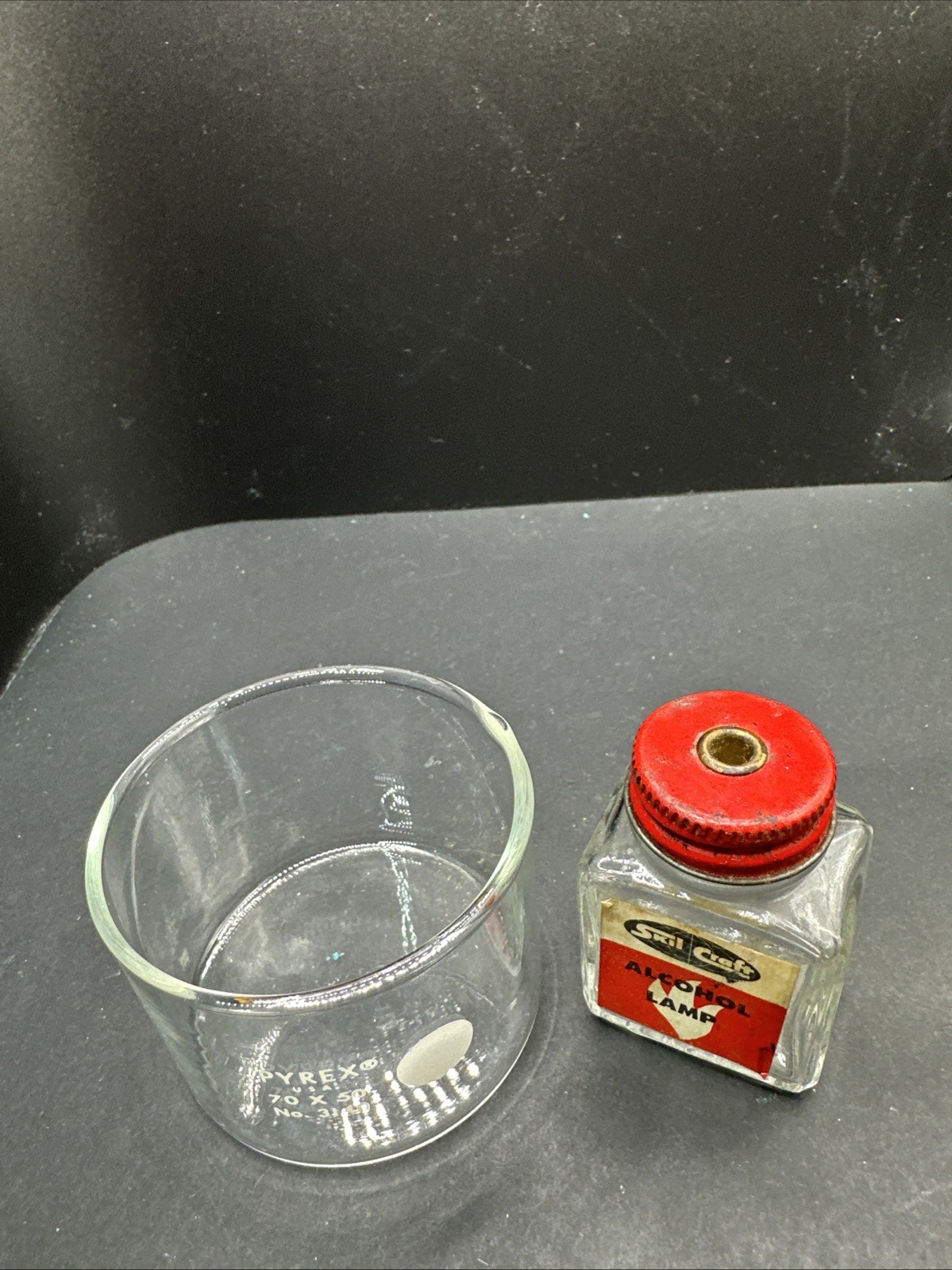 Pyrex Dish Vintage Skil Craft Alcohol Lamp Chemistry Lab