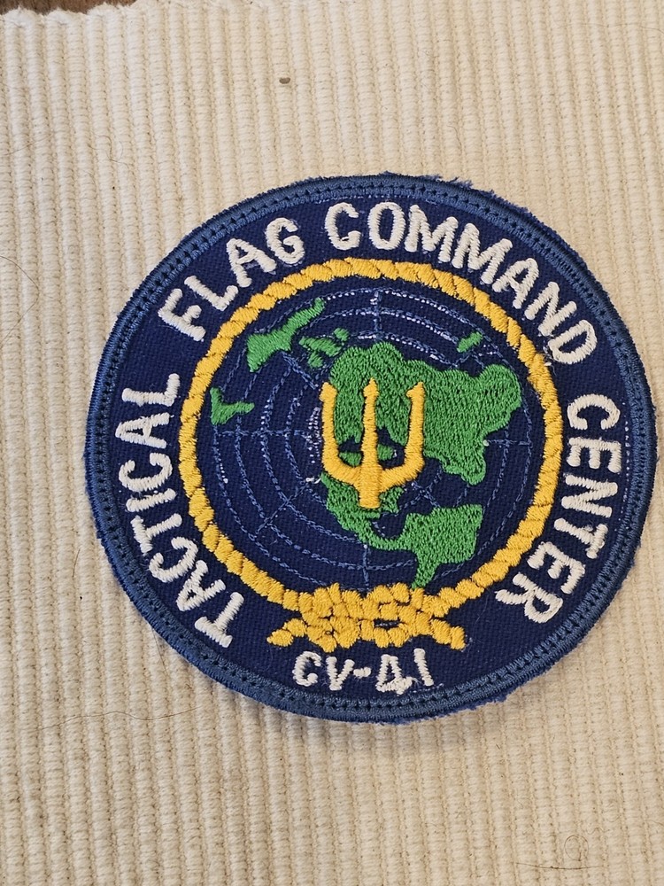 1960s 70s USN Navy CV-41 Tactical Flag Command Ships Patch L@@K!!!