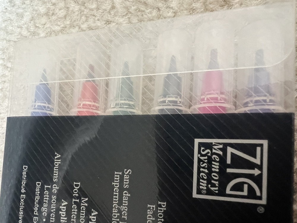 Zig Memory System Calligraphy Dual Tip Marker, (6 Pack) Tested Plus 7 Marvy Pens