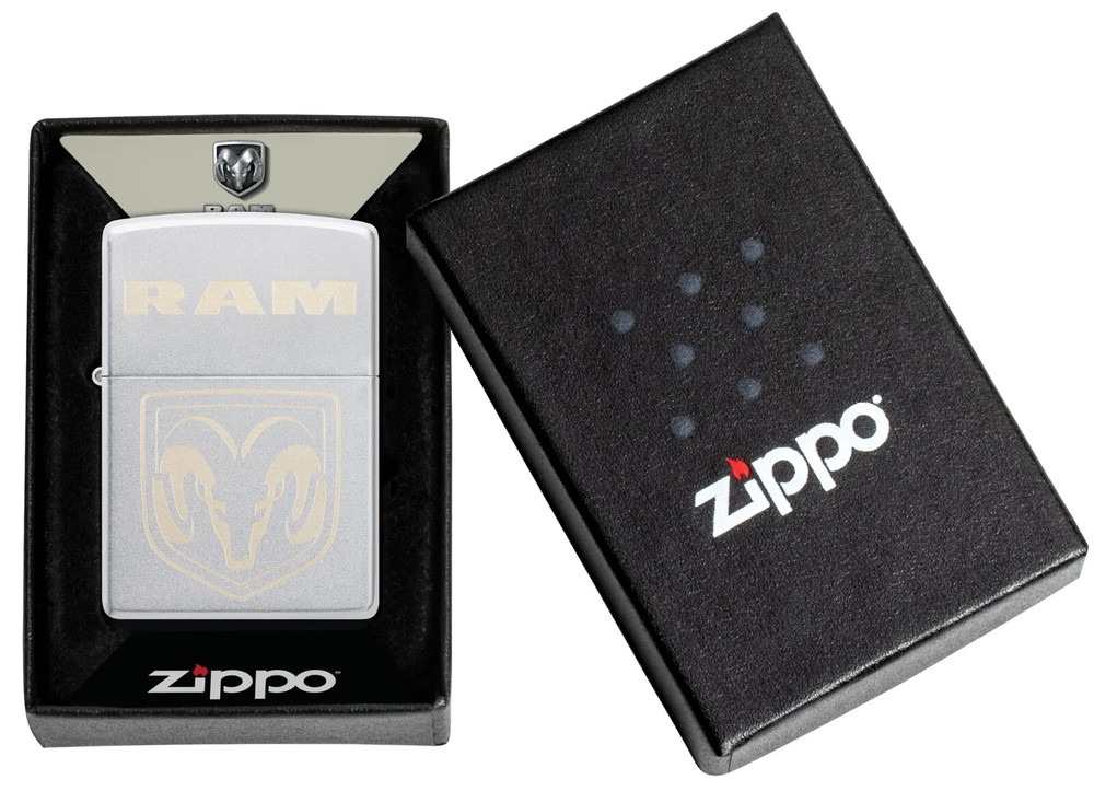 Zippo RAM Satin Chrome 48763