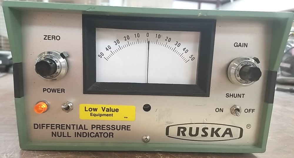 Ruska Differential Pressure Null Indicator 2416-711