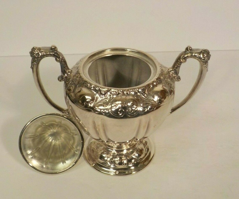 19th C. 4-Pc. Forbes Silver Plate Embossed Tea/Coffee Service