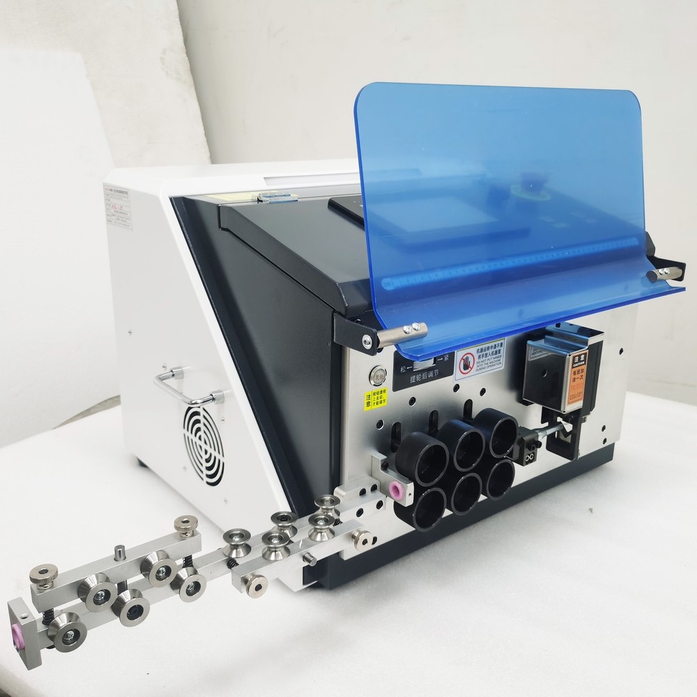 110V Automatic Pneumatic Computer Wire Stripping Bending Machine 1-16mm²