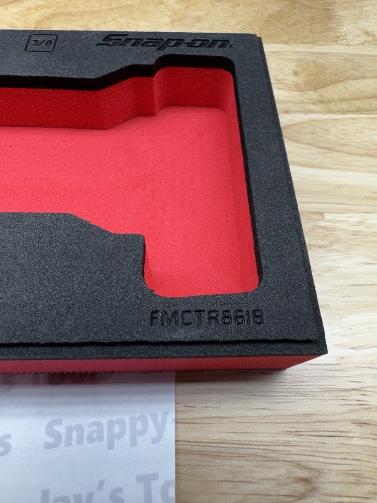 Snap-on Tools RED FOAM For CTR861 CTR862 14.4V Battery Ratchet FMCTR861B