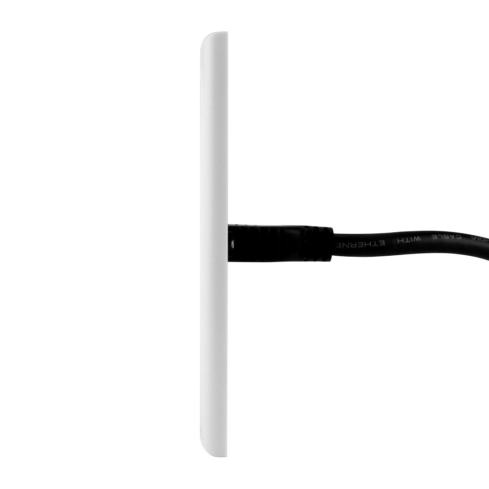 Construct Pro Decora Wall Plate with HDMI High Speed & Ethernet Pigtail (White)
