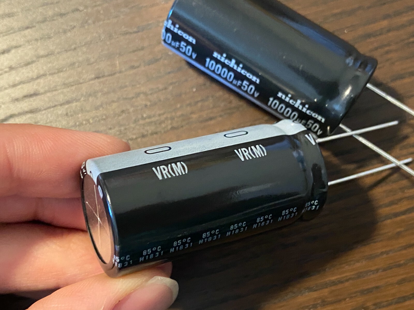 2 New Main Capacitors Pioneer SX-780 SA-7500 II Nichicon 10000 uf 50v 25mm