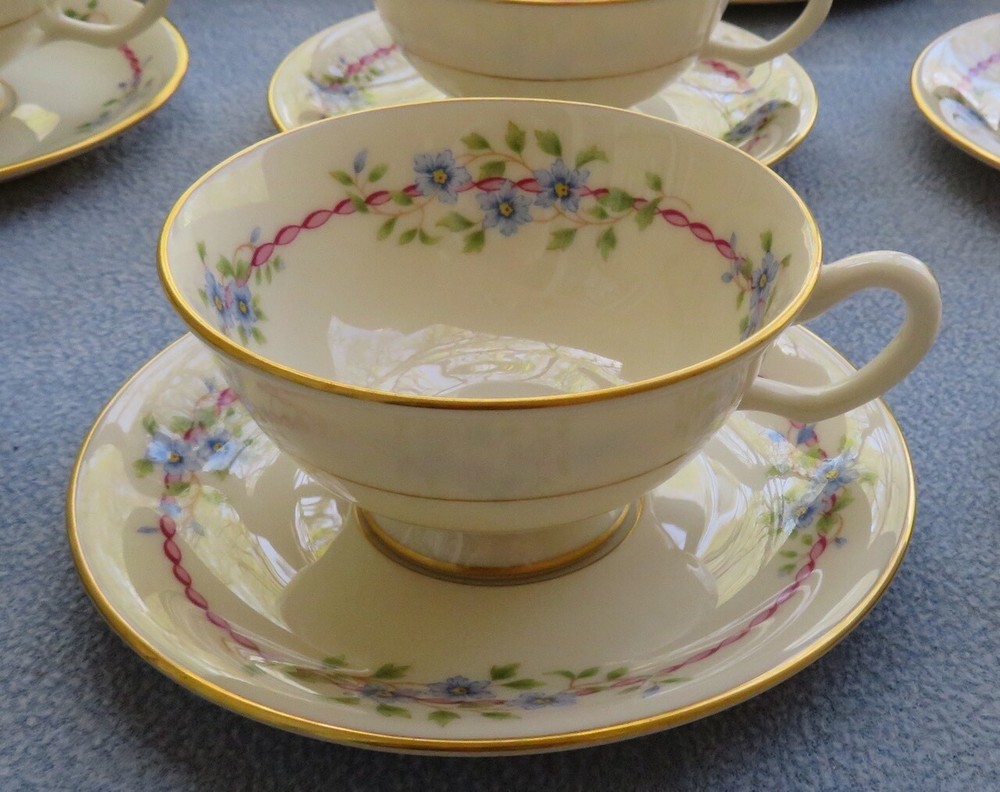 30 Pcs Complete Set for 6 Lenox Belvidere Dinnerware