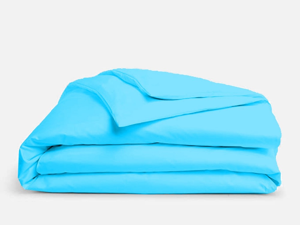 Lovely Solid Aqua Blue Bedding Collection 1000/1200 TC 100% Cotton