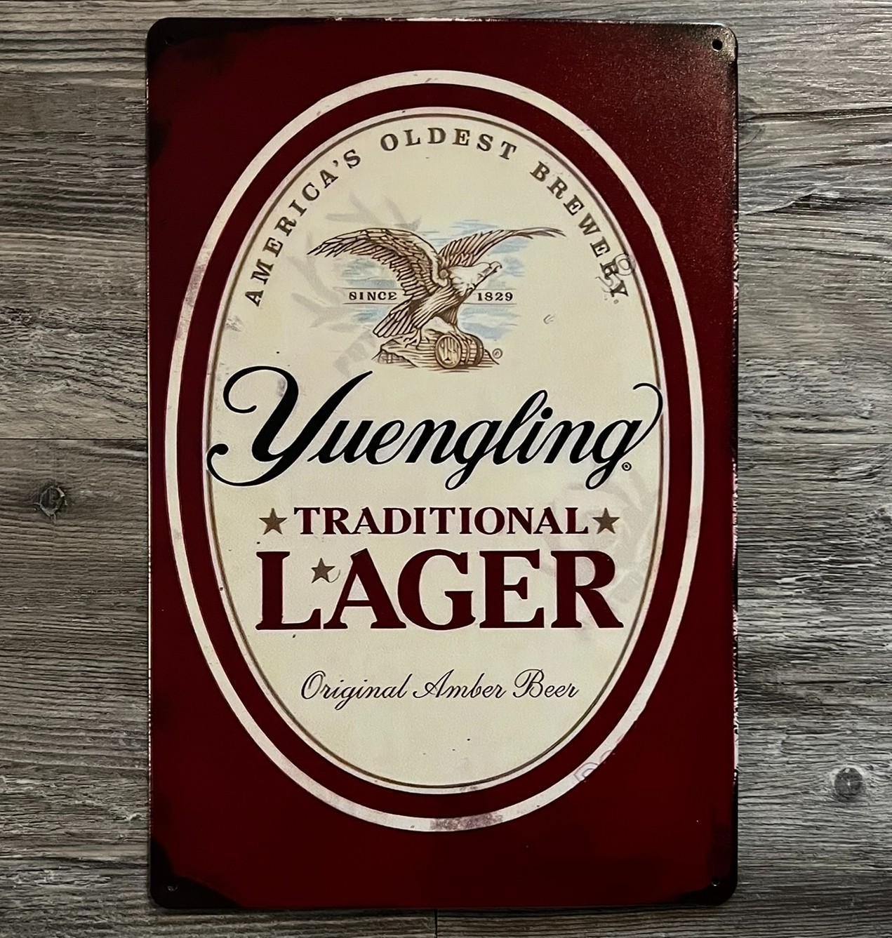 Yuengling Traditional Lager Beer 8 x 12 Vintage Novelty Metal Sign New!