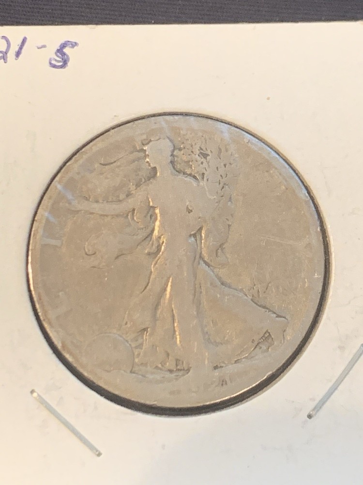 BETTER DATE 1921-S WALKING LIBERTY HALF DOLLARS AG