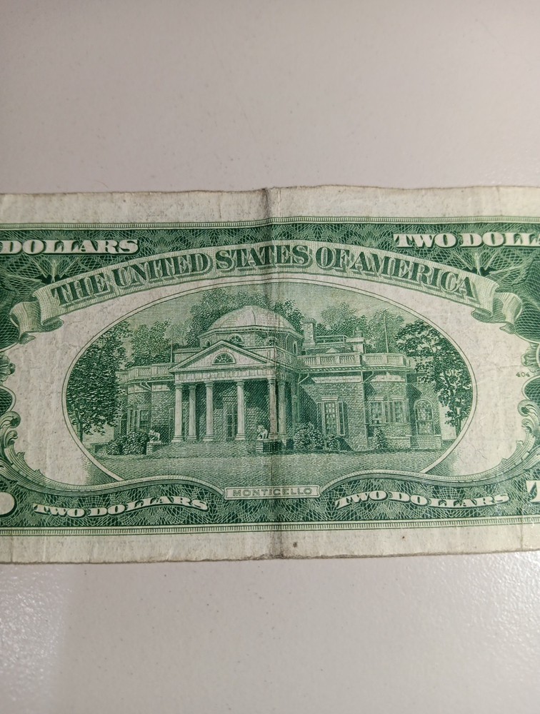 Series 1953-C 2 Dollar Bill Note Red Seal Circulated