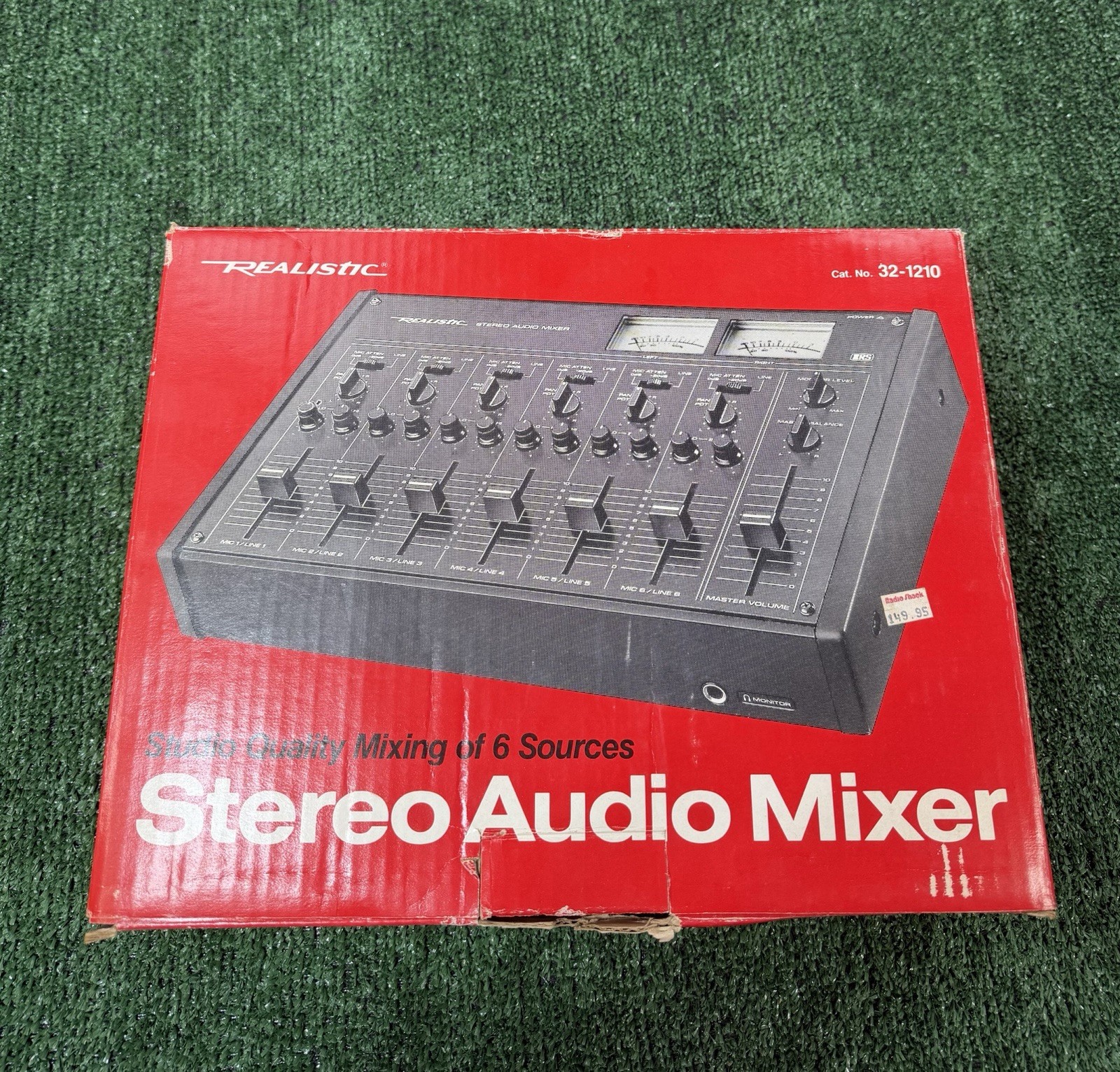 Vintage Realistic 32-1210 Stereo Audio Mixer BRAND NEW / NEVER USED