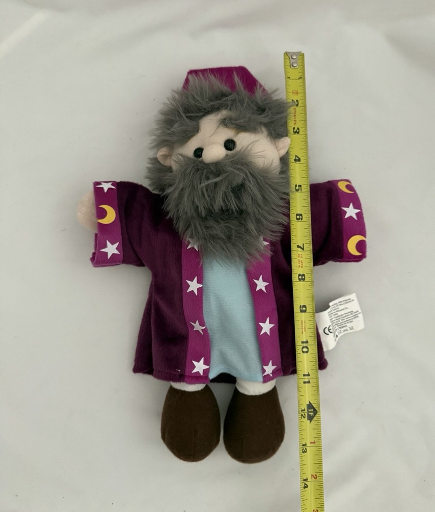 Constructive Playthings Royal Puppets Wizard Plush Stuffed Toy Hand Puppet