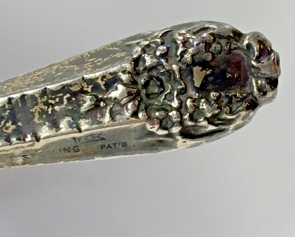 Antique Foster & Bailey Button Hook Sterling Silver Handle Lace Puller