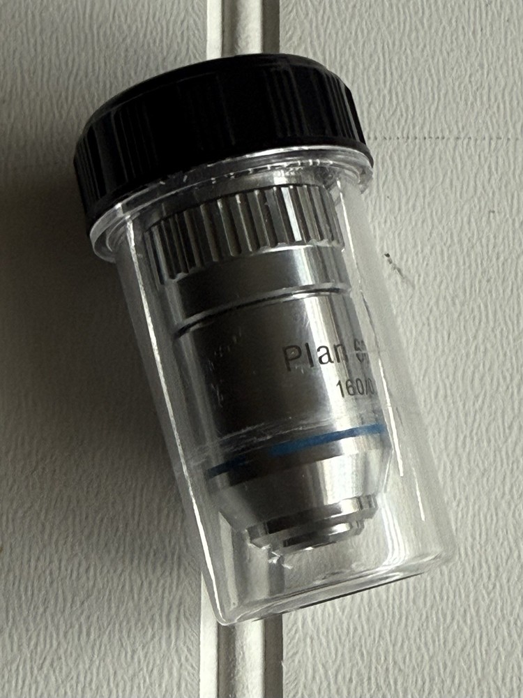 AmScope 60X Plan Achromatic Objective Lens with Knurled Ring