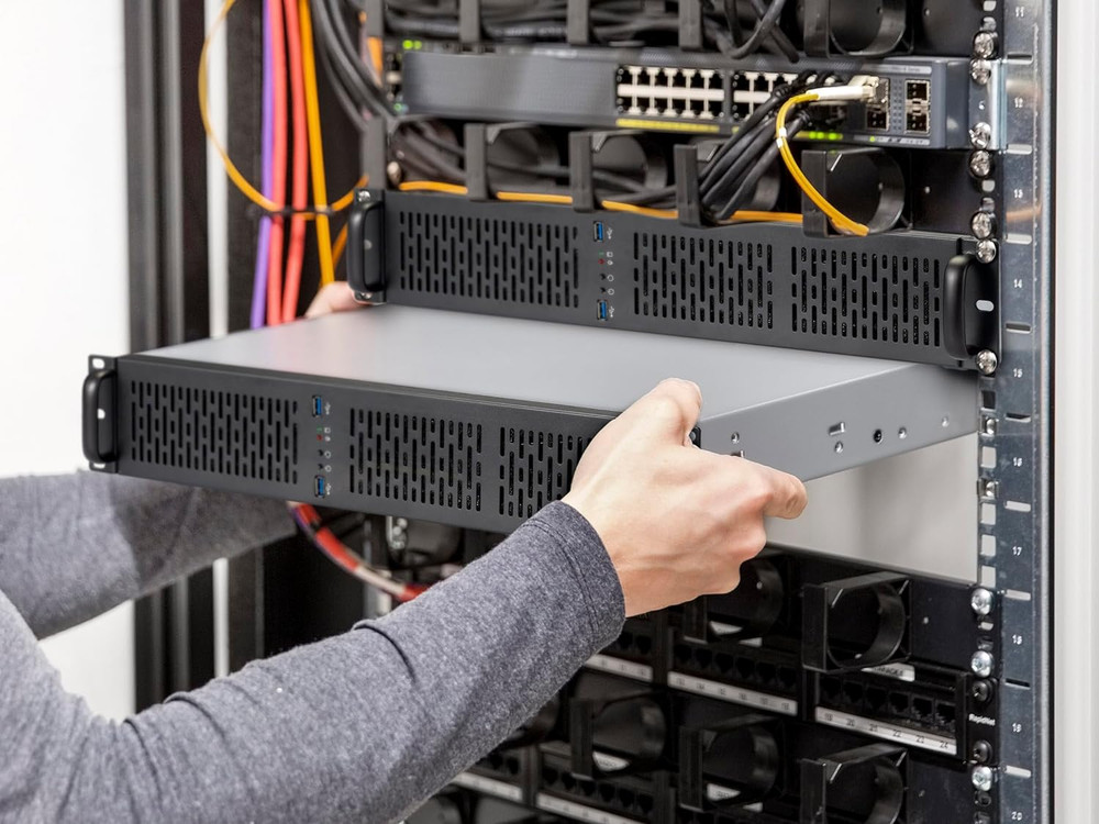 2U Server Chassis Rackmount Case | 4 3.5" HDD Bays | Micro-Atx Compatible |3 X 8