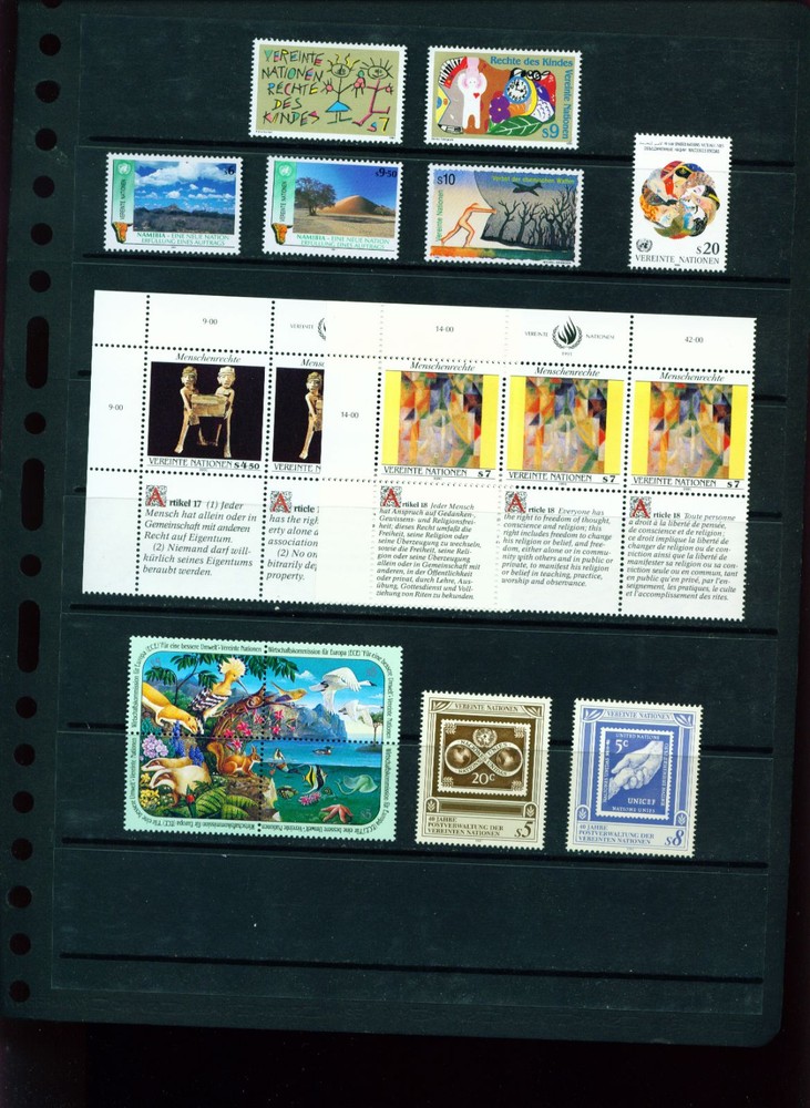 1991 UN Mint Vienna Stamps - Never Hinged - Complete