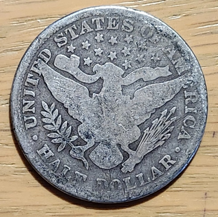90% SILVER 1895 P BARBER HALF