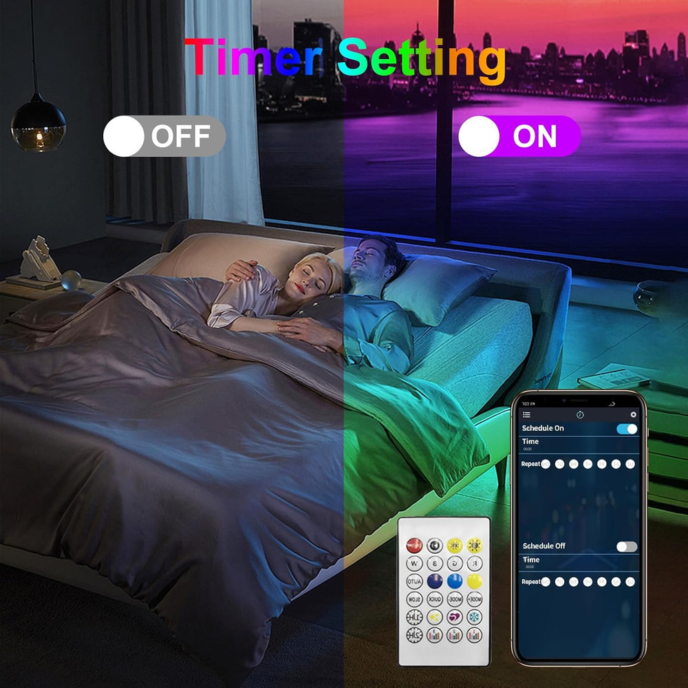 Smart 100LEDs Fairy RGB String Light USB 10M/33FT Waterproof String Light String