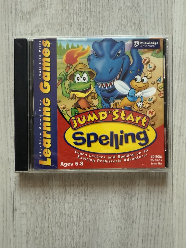 Jump Start Spelling Learning Game Windows 98/95 Knowledge Adventure GREAT CONDIT