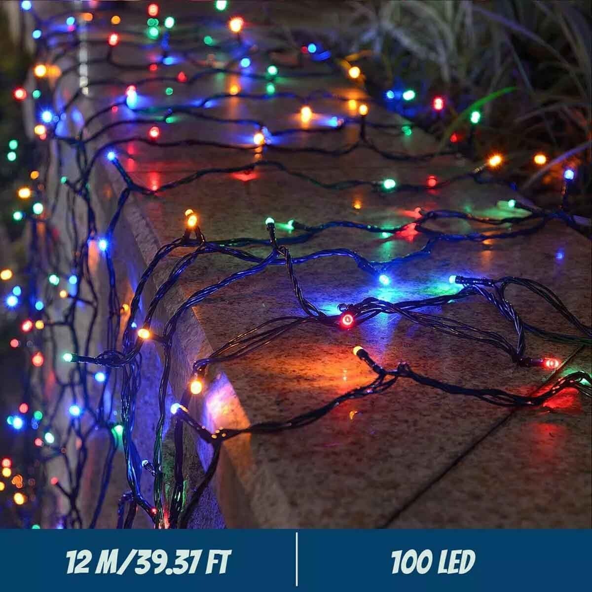 100 LED Solar Outdoor Waterproof Lights Outdoor Garden Wedding Party Christmas