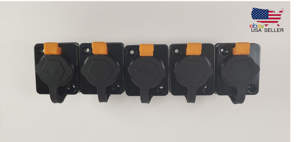 5x EtherCON RJ45 Female Panel Mount Connector