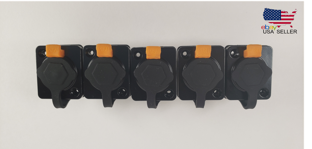 5x EtherCON RJ45 Female Panel Mount Connector
