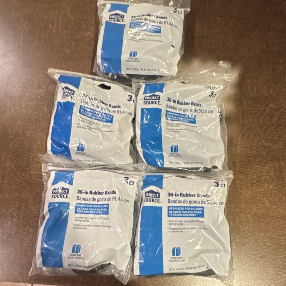 36-in Rubber Bands 5 three count packages