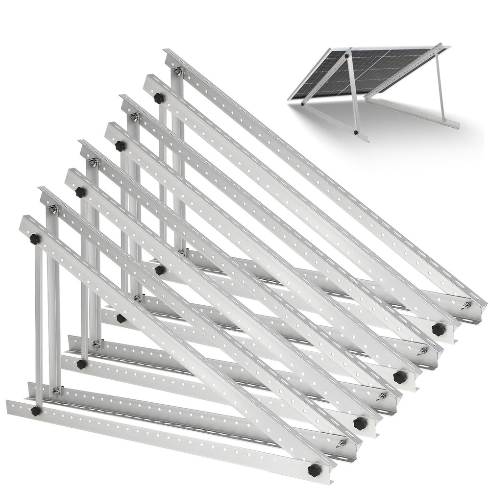 45inch Solar Panel Mounting Brackets, 4 Sets 45in-4 set, Silver