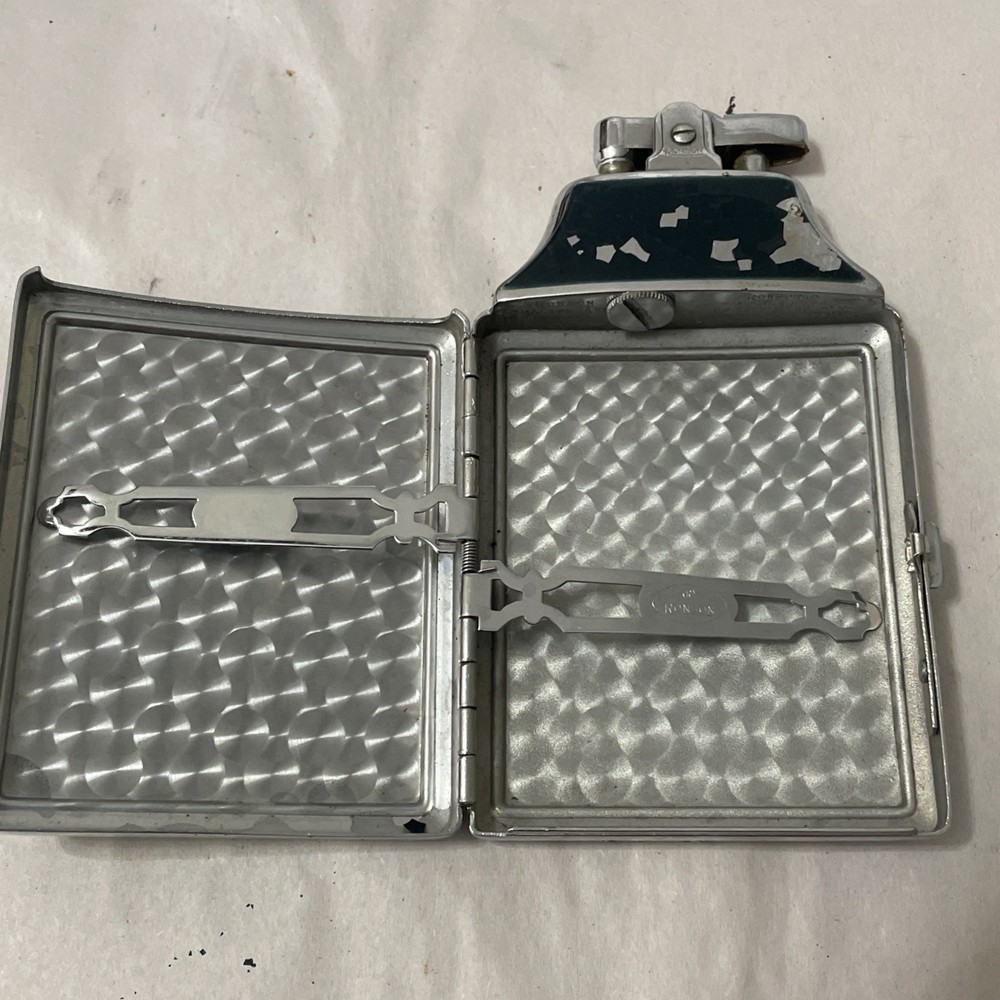 VTG RONSON COMBO CIGARETTE LIGHTER/CASE Untested