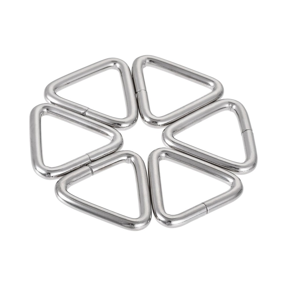Triangle Ring Buckle, 0.98"(25mm) Inner Width for Hardware Strap Craft DIY 30pcs