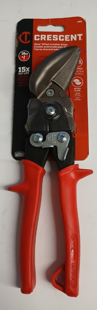 WISS M6R 9-1/4" SNIPS, METALMASTER, OFFSET, LEFT