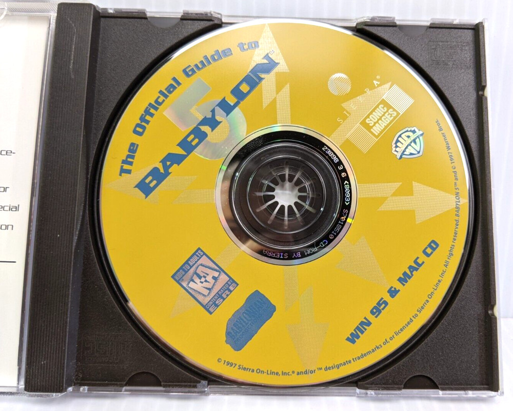 1997 BABYLON 5 Official Guide CD ROM PC Mac