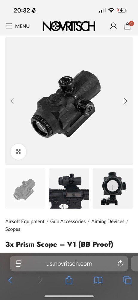 Novritsch 3x Prism Scope (BB Proof)