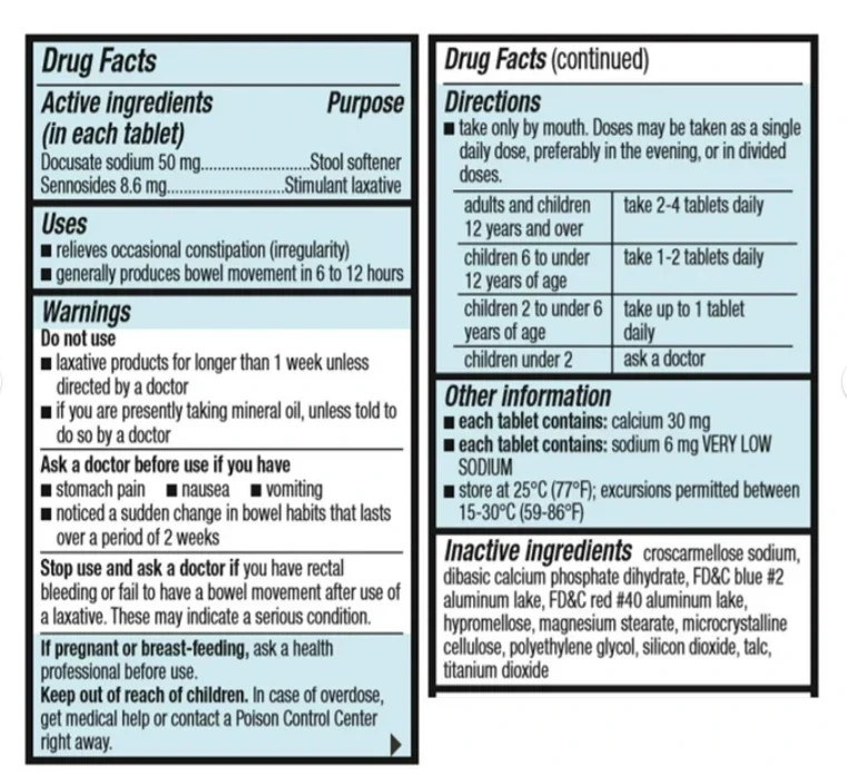 (3 pack) Equate Stool Softener Plus Stimulant Laxative Tablets, 240 Count